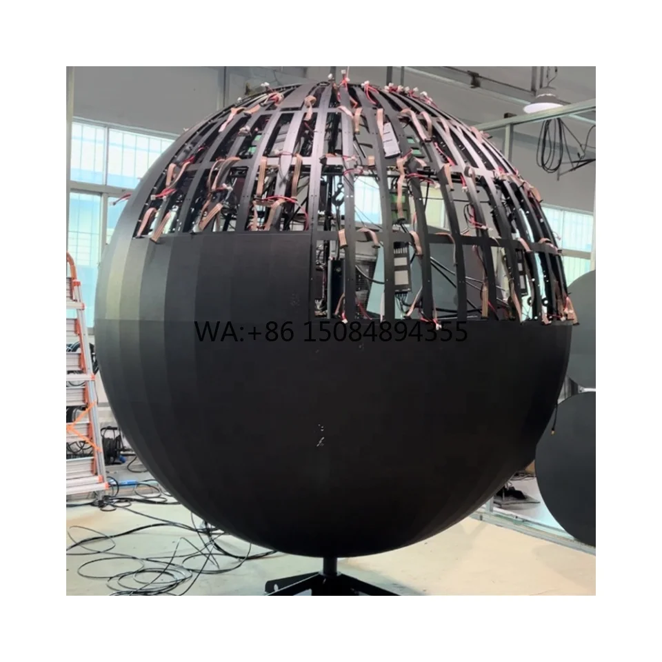 

Spherical Indoor Advertising Circular Led Ball P2.5 0.6 m Diameter Hanging Spherical Led Display
