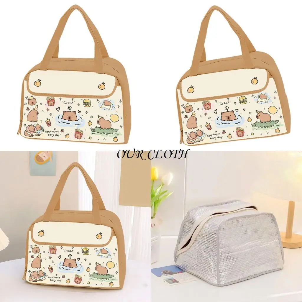 

Cartoon Insulated Lunch Bag Waterproof Thermal Bag For School Office Lightweight Lunch Container Y1AC