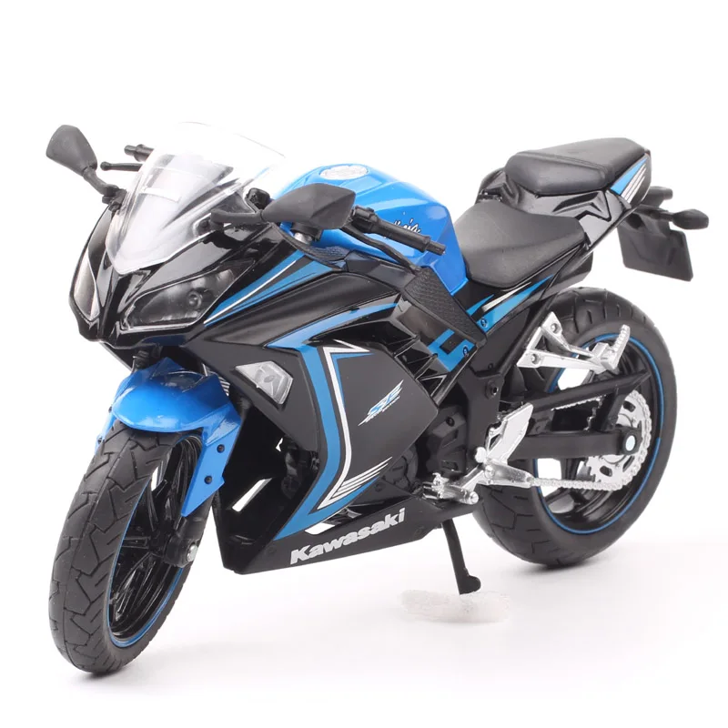 1/12 Kawasaki Ninja 250 Racing Cross-country Motorcycle Model Simulation Metal Street Motorcycle Model Collection Kids Toy Gifts