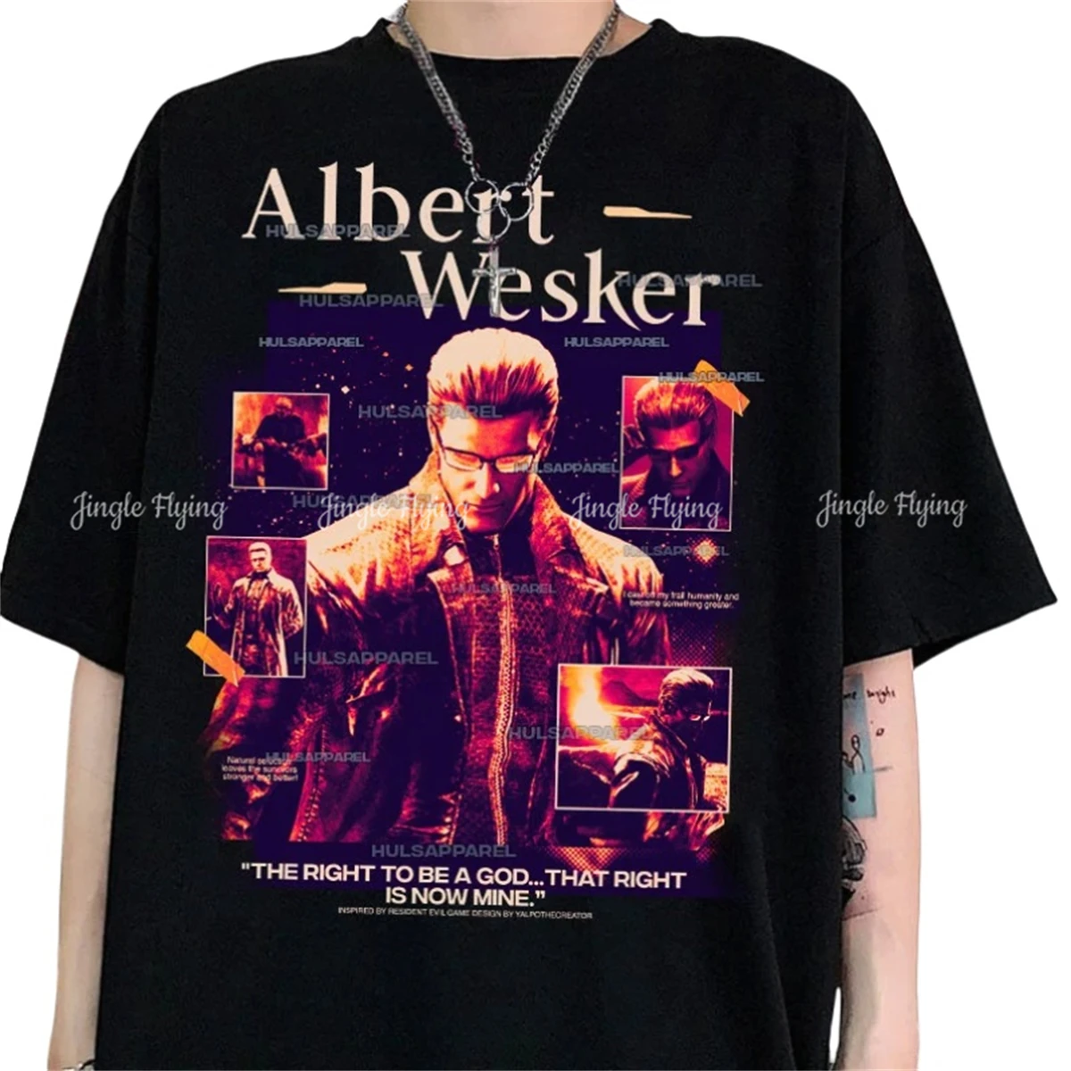 Limited Vintage Albert Wesker Tee Horror Game Inspired Tshirt Unisex Shirt