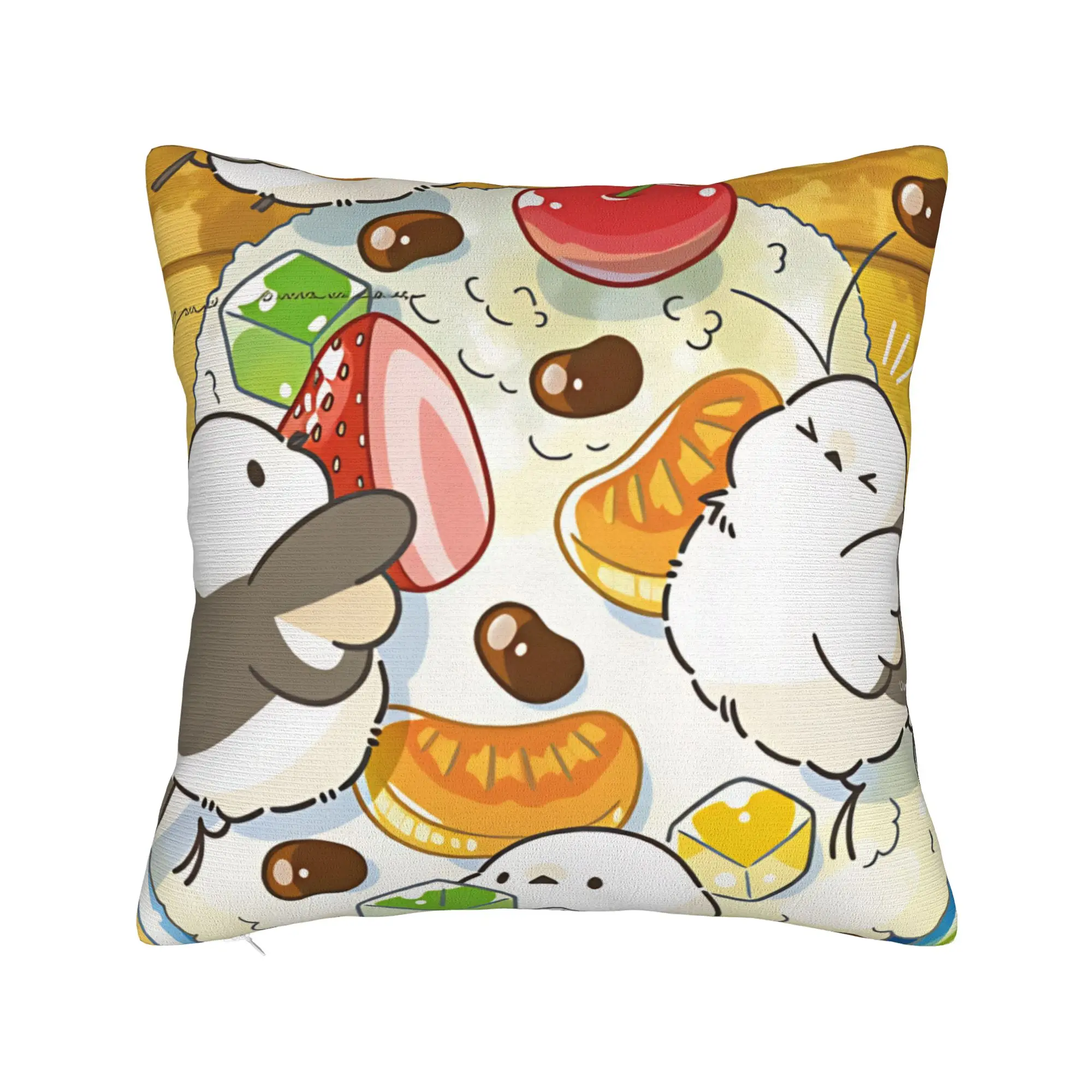 Cartoon Shima Enagas  Pillow Cover  Cute Funny Pillow Case For Sofa Bedroom Home Decor Soft Pillowcases Birthday Gift