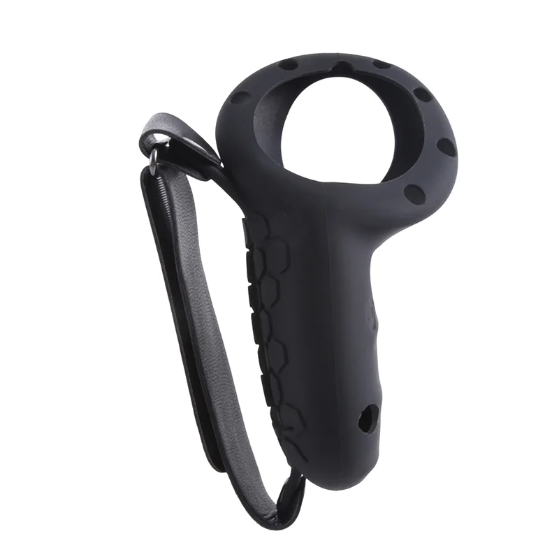 Mejores OFERTAS funda protectora de silicona controlador para Meta Quest 3 VR auriculares funda de controlador de batería extraíble negro fácil de instalar