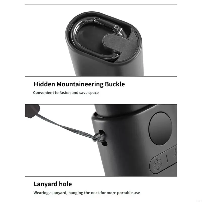 J6PE Portable Outdoor Handheld Fan 4 Speed Mini Cooling USB Rechargeable Control