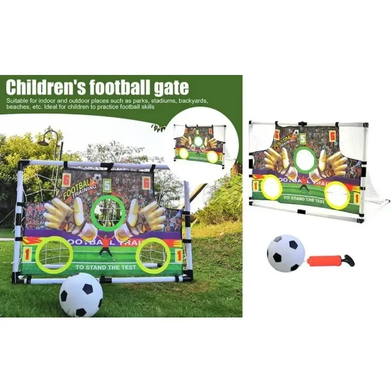 Fabric Retainer Scoring Soccer Goal Collapsible Portable 88/92CM Soccer Goal Sleeve Assembly Ball Inflator Portable Soccer Goal