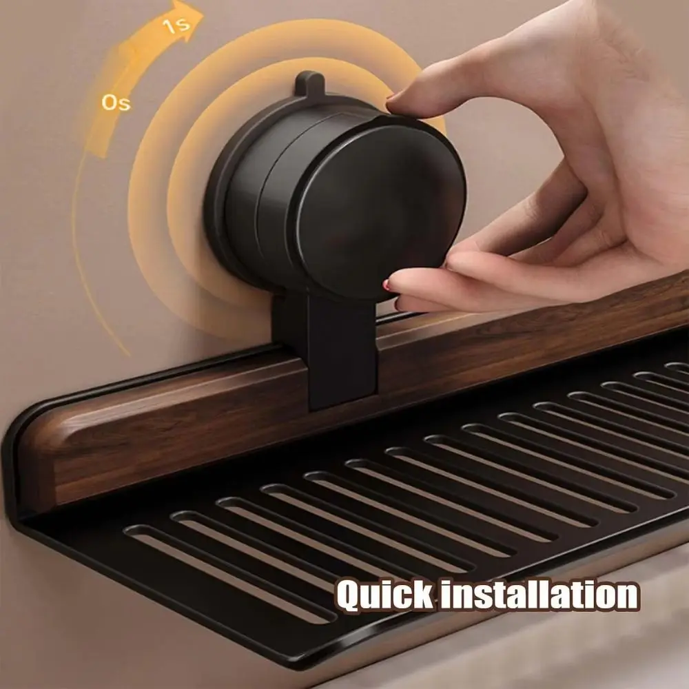 

Отделка из орехового дерева, присоска, полка для ванной комнаты, без дрели, сливная корзина, сверхмощная стойка для хранения, подставка для лотка, нержавеющая подставка