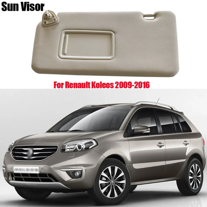 

Автомобильный передний внутренний солнцезащитный козырек, солнцезащитный козырек с зеркалом для макияжа без света для Renault Koleos 2009 2010 2011 2012-2016