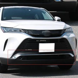 For Toyota Harrier Venza 2020-2024 Exterior ABS Chrome Car Front Bumper Cover Trim Front Lip Decorate Strip Auto Accessories