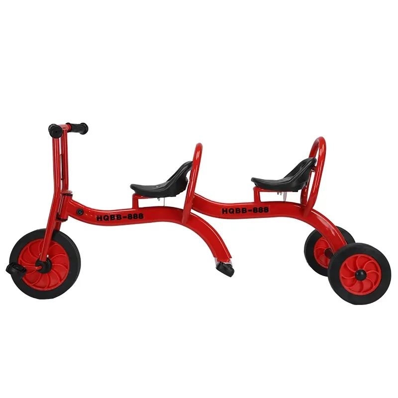 Kindergarten tricycle bicycle Preschool education special outdoor car Children can bring double toy car