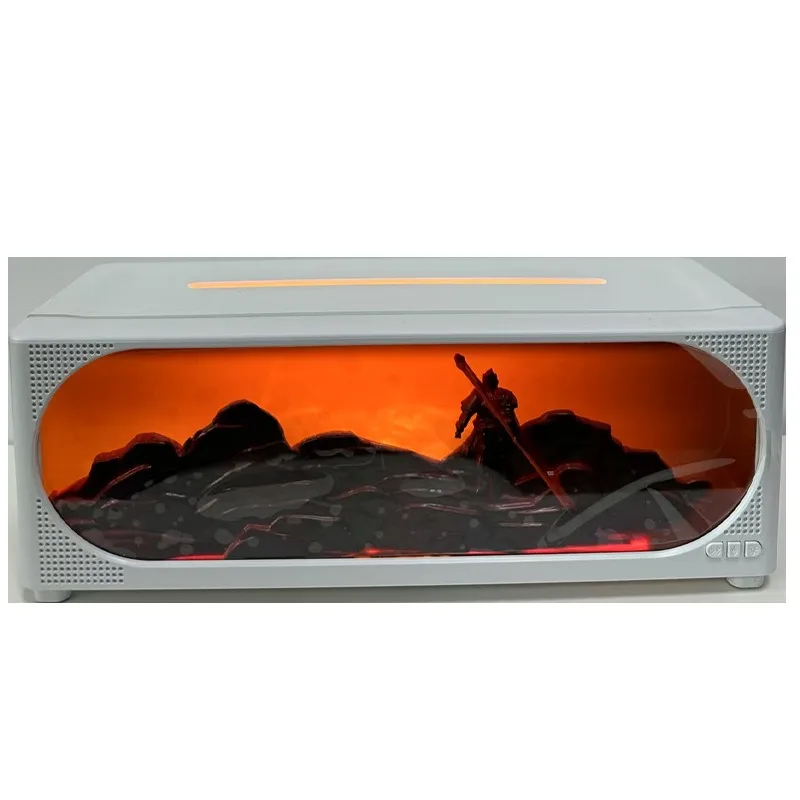 Fireplace flame aromatherapy humidifier bluetooth audio atmosphere desktop ornament
