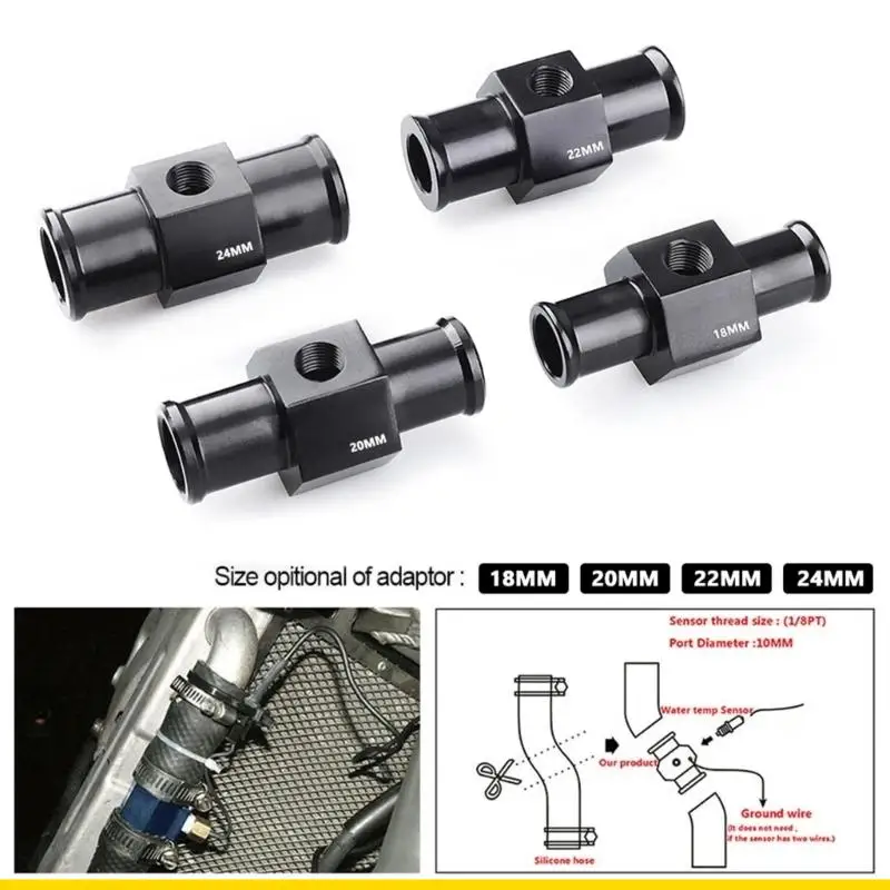 SZCH Water Temp Gauge Joint Water Temp Meter Joint Temp Hose Adapter Attachment