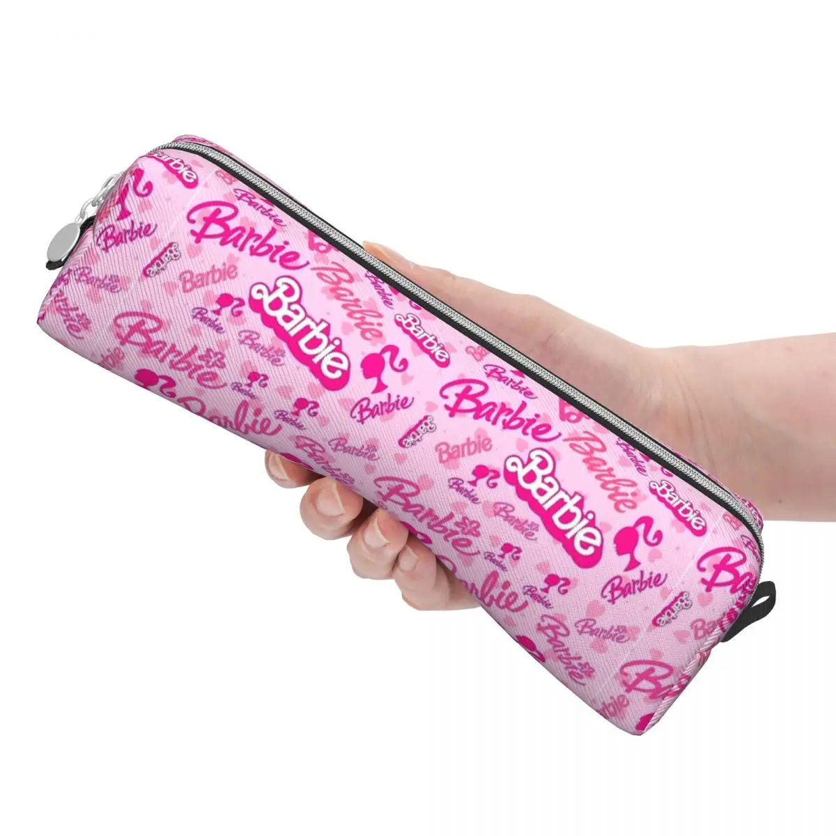 Imagem -03 - Padrão Barbie Lápis Case Lápis Kawaii Pouch Pen Box para Estudante Bolsa de Grande Capacidade Material Escolar Papelaria Presentes Rosa