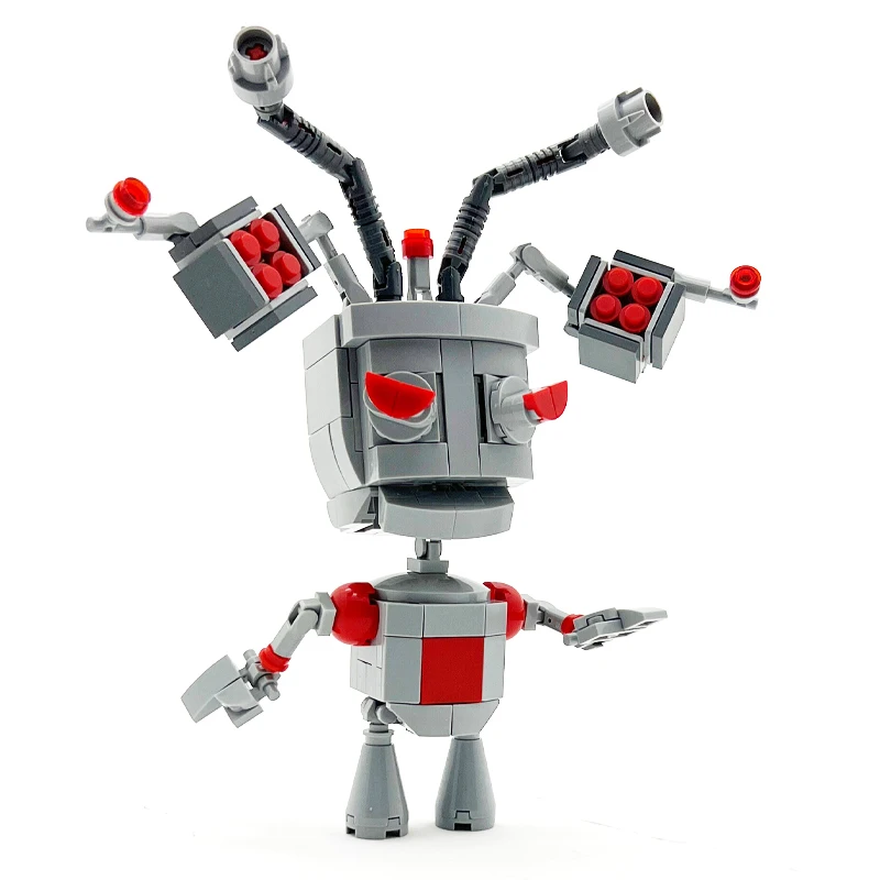 Alien Robot Dog Creative Model Building Blocks Kit Toys Collection Ornaments for Enthusiasts & Children Christmas Birthday Gift