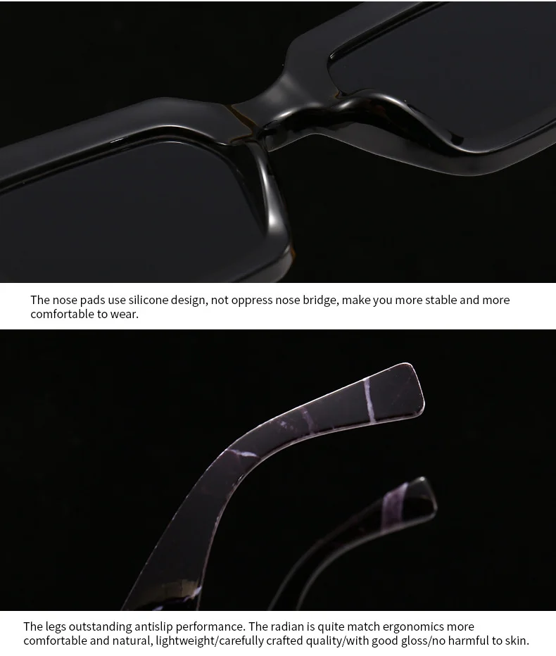 LOERHUNAR 2025 Neue Marke Design Quadratischen Rahmen Myopie Sonnenbrille für Frau und Mann UV400 Sonnenschirm Mode Sonnenbrillen 0 bis -6,0 – Detail 5