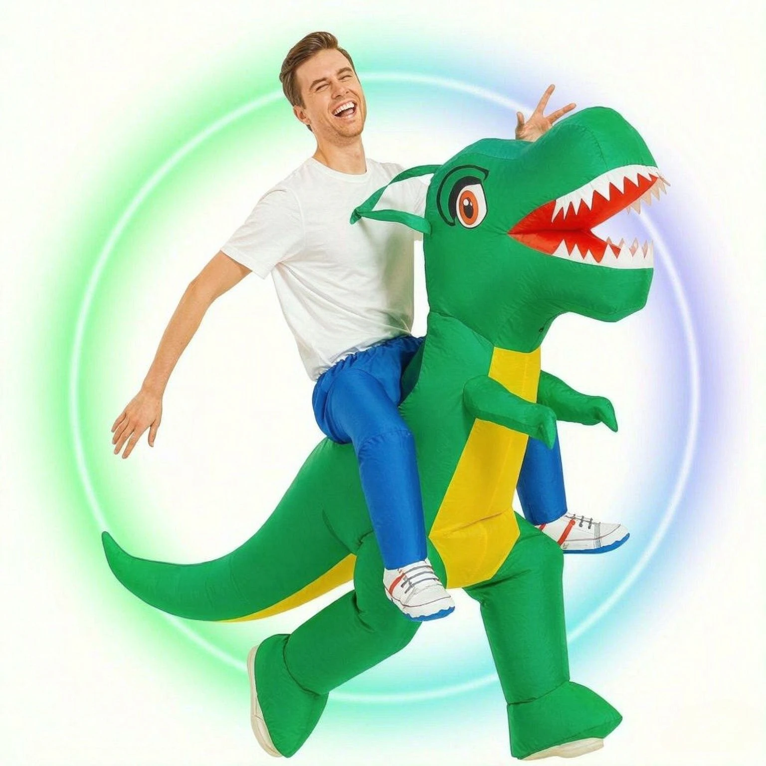 Inflatable Dinosaur Costume Adult - 1 Piece Adult Inflatable Dinosaur Costume