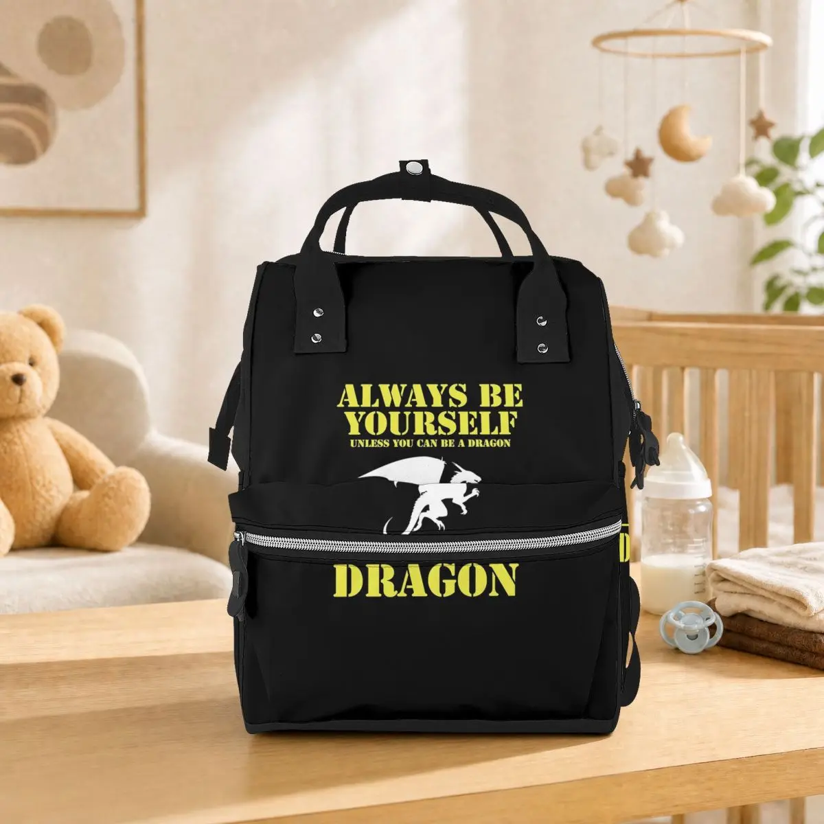 Always Be Yourself Dragon Student Backpack School Bag Hiking Travel Daypack for Men Women Bookbag Shoulder Bags