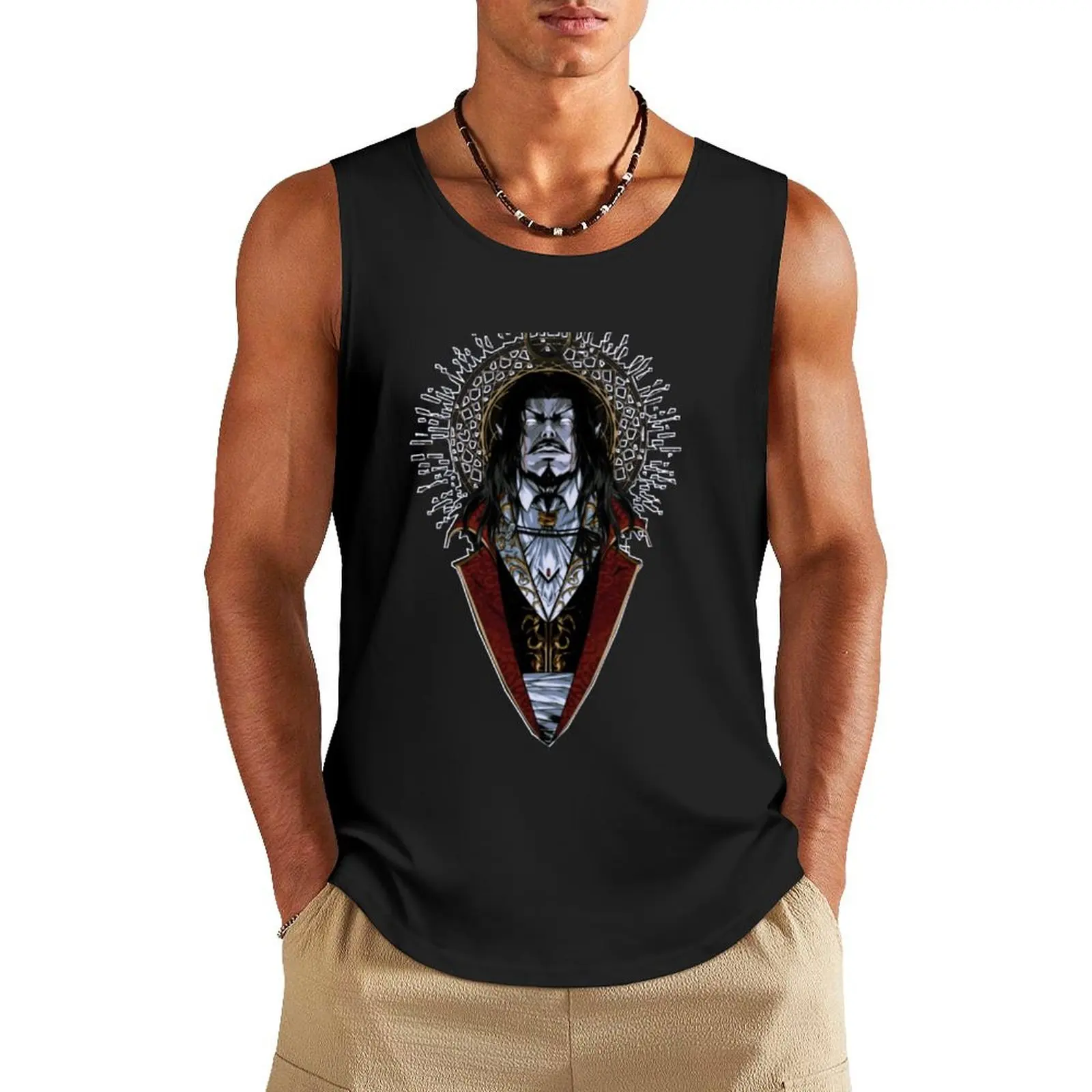 Castlevania Dracula Netflix Tank Top Men's t shirt gym t-shirts