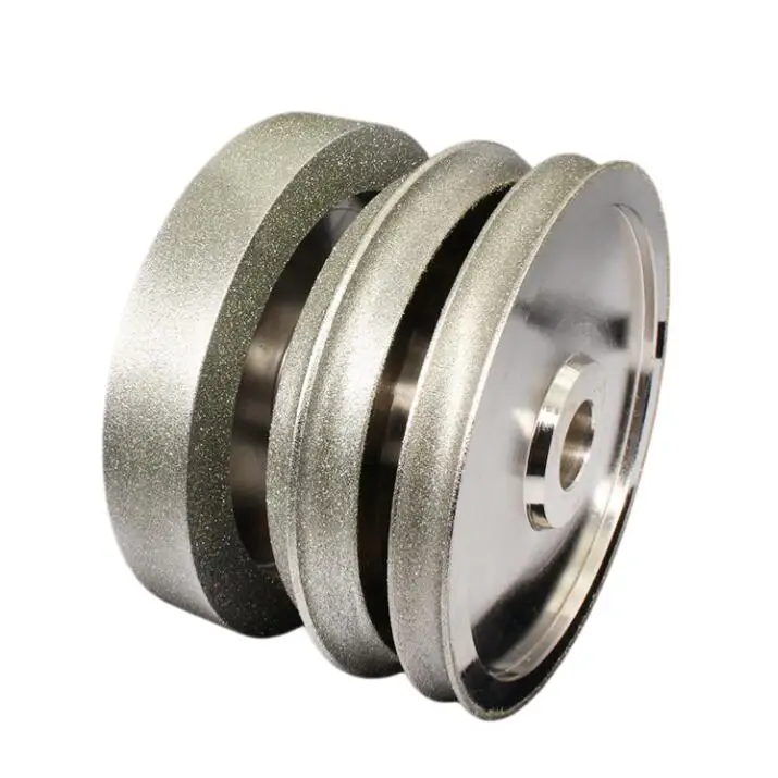 Diamond Three Sided Wheel Edge Trimming Bracelet Inner and Outer Grinding Bracelet Chamfering Grinding Wheel