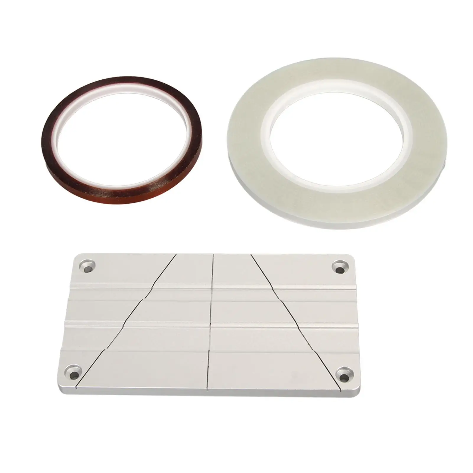 Aluminum Alloy Splicing Block Set for reel to for reel & Cassette - 1/2, 1/4, 10 Precision Tape Leader