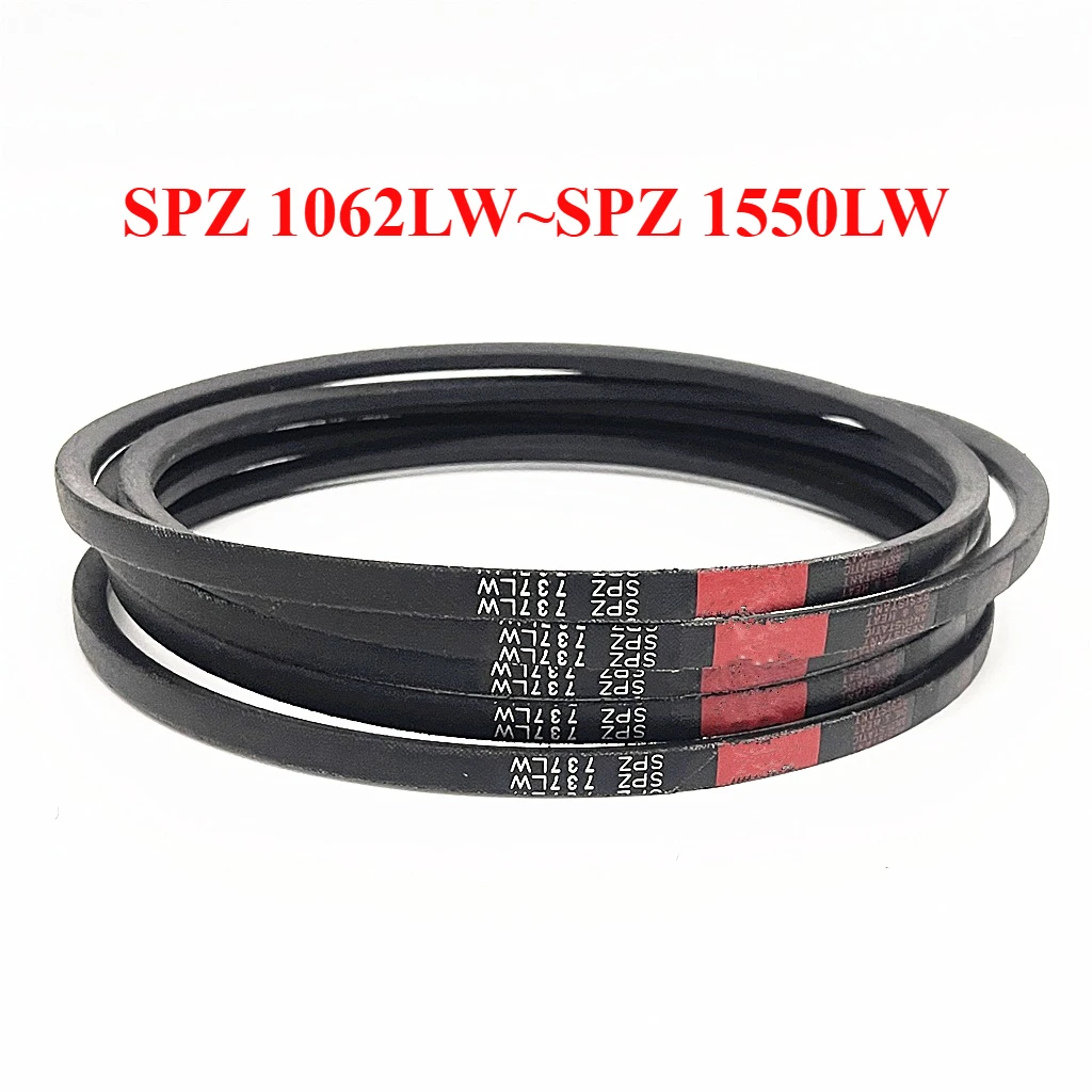 SPZ 1062LW~SPZ 1550LW Narrow V-belt for Lawn Mower Air Compressor Vacuum Pump Fan Machine Tool Water Pump Industry V-belt