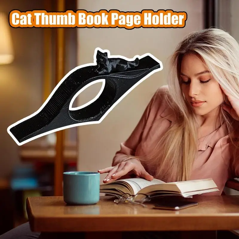 Book Page Holders For Reading Unique Cute Cat Thumb Page Holder Women Spreader Bookmark Bookworms Supplies Readers Decorations