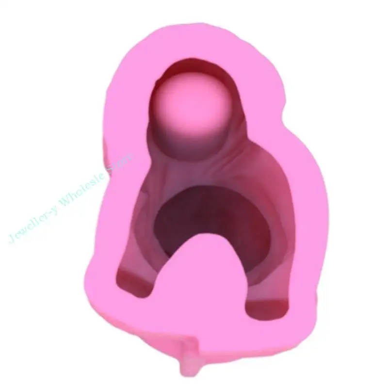 

R7UF Bear Schoolbag Mold DIY Epoxy Resin Pen Holder Mold Crystal Silicone Molds