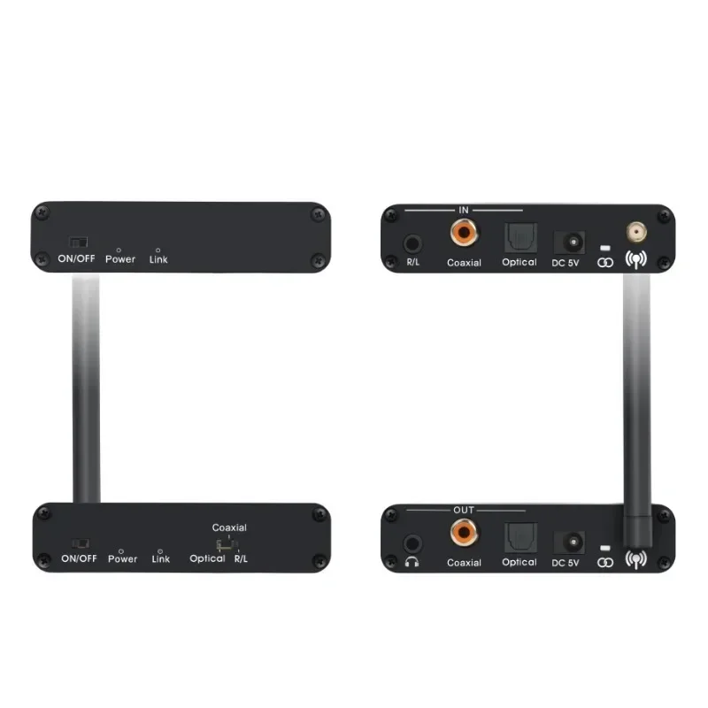 

Digital Wireless Audio Transmitter And Receiver Wireless Audio Adapter With 3.5mm R/L RCA Converter For TV Box DVD PC