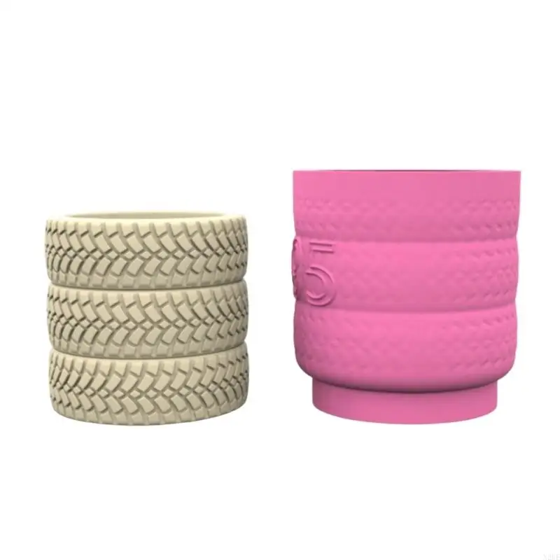 

N2UE Handmade Tyre Flower Pots with Sturdy Silicone Mould Craft Supplies