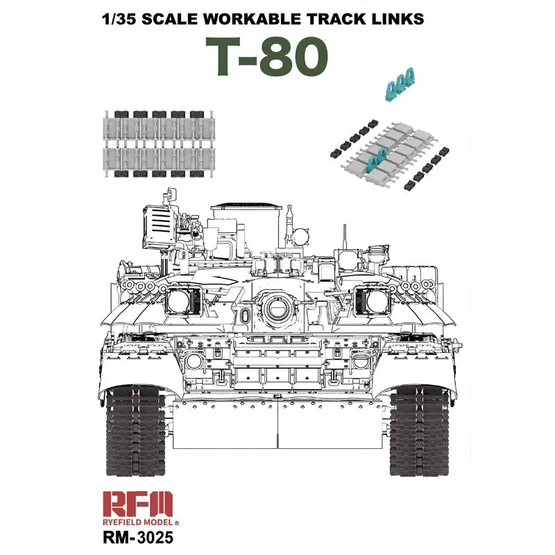 RYEFIELD 3025 1/35 SCALE WORKABLE TRACK LINKS