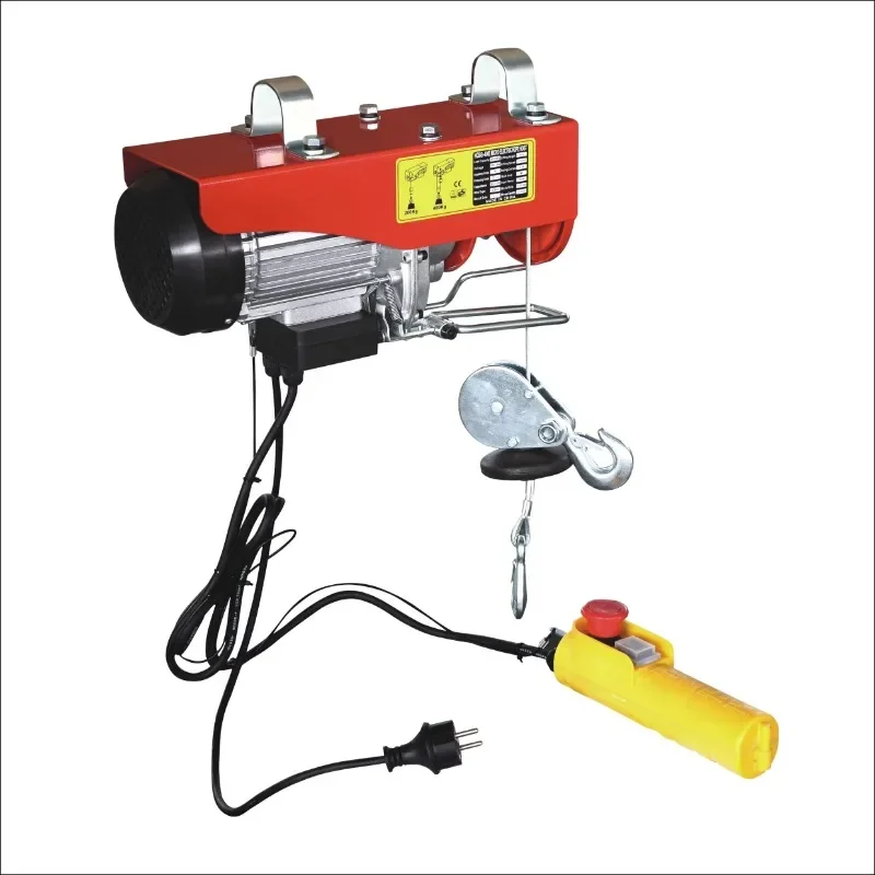 Mini wire rope electric hoist winch remote control electric hoist