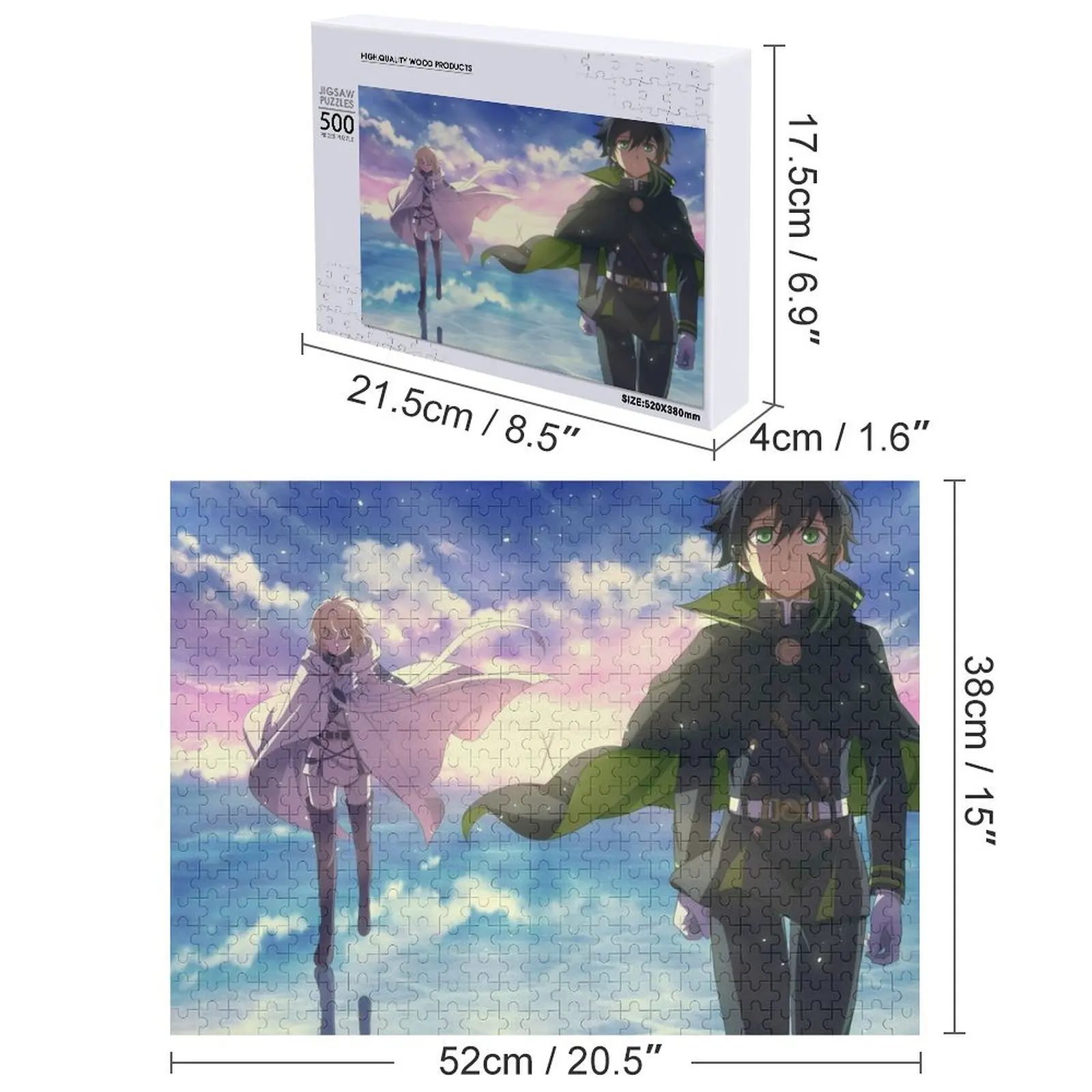 ساروف أوف ذا إند 3 بازل قطع لعبة شخصية لغز هدايا عيد الميلاد