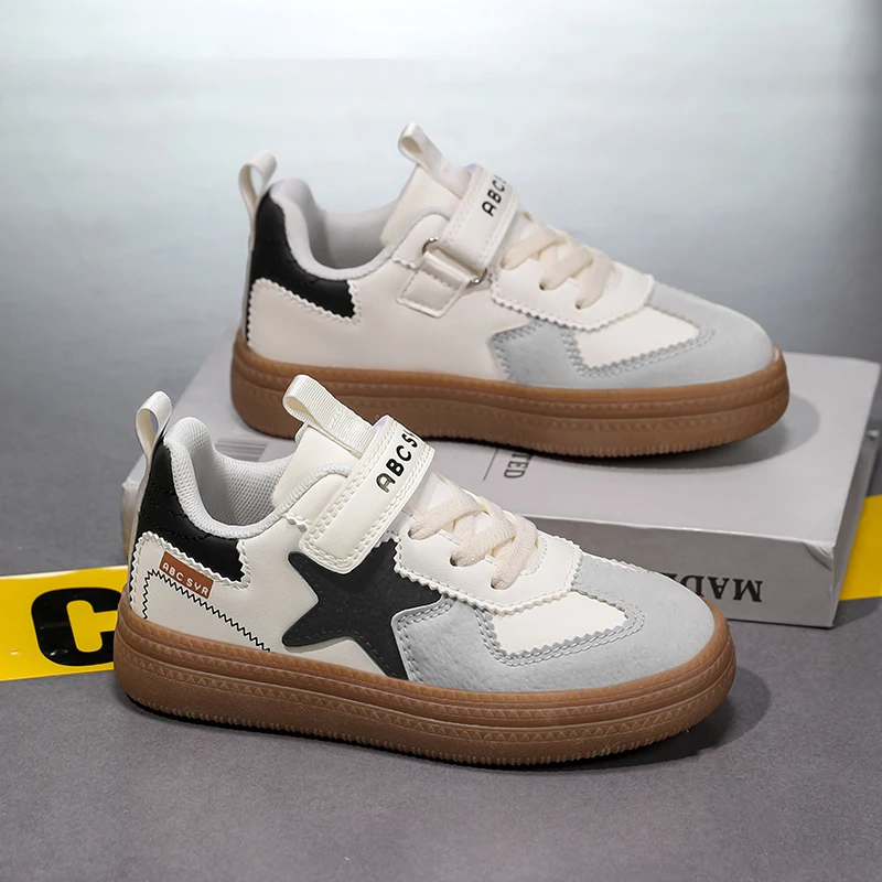 أحذية رياضية جديدة للأطفال منخفضة القطع للجري المنعش والمريح في الهواء الطلق، أحذية كاجوال بسيطة ناعمة وغير قابلة للانزلاق #5