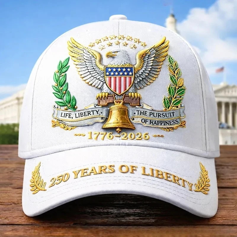 1 PCS / 2 PSC American-themed anniversary baseball cap, perfect gift cap for Independence Day (digital printing version)