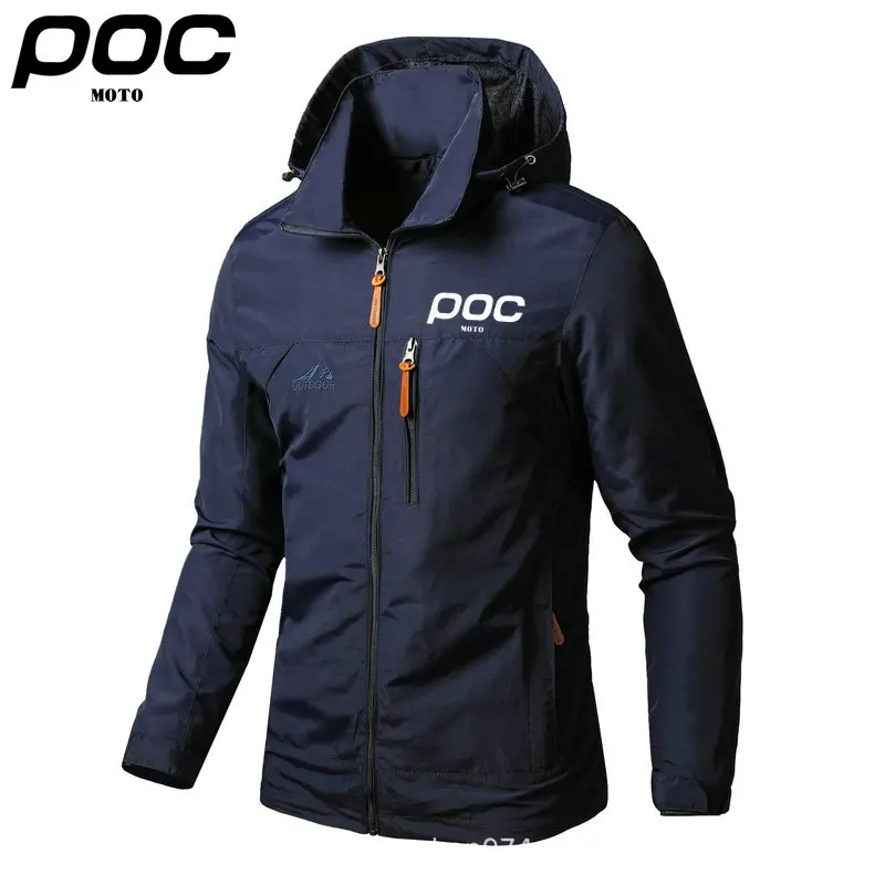 

2023 Man MOTO POC Bicycle Jacket Running Jacket MTB Wind Coat Road Bicycle Clothing Windproof Long Jersey Cycling Windbreaker