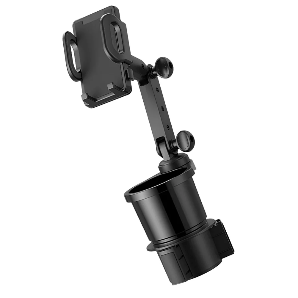 

Car Cup Holder Phone Mount for Vehicles Black Double Accessory Van PC Stand Holder