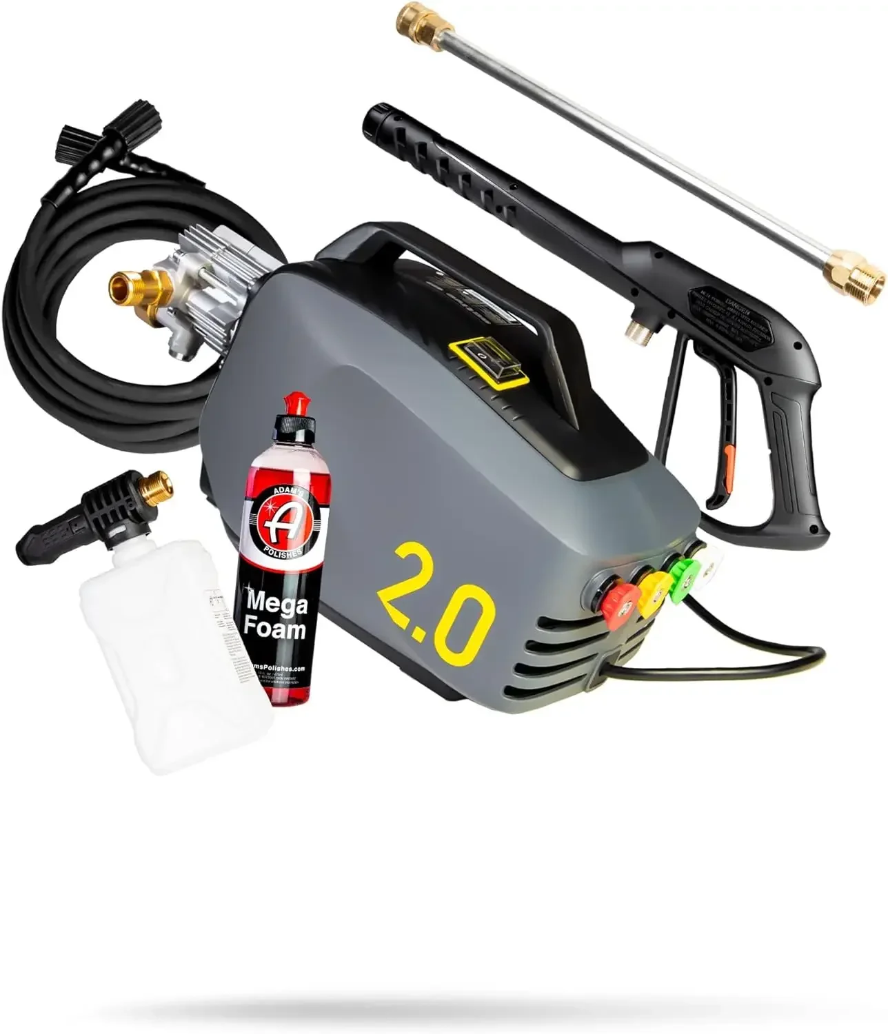 Active Pressure Washer 2.0 & Mega Foam Car Soap (5 Item) Powerful,Lightweight,Portable Electric Pressure Washer Sprayer,1800 PSI