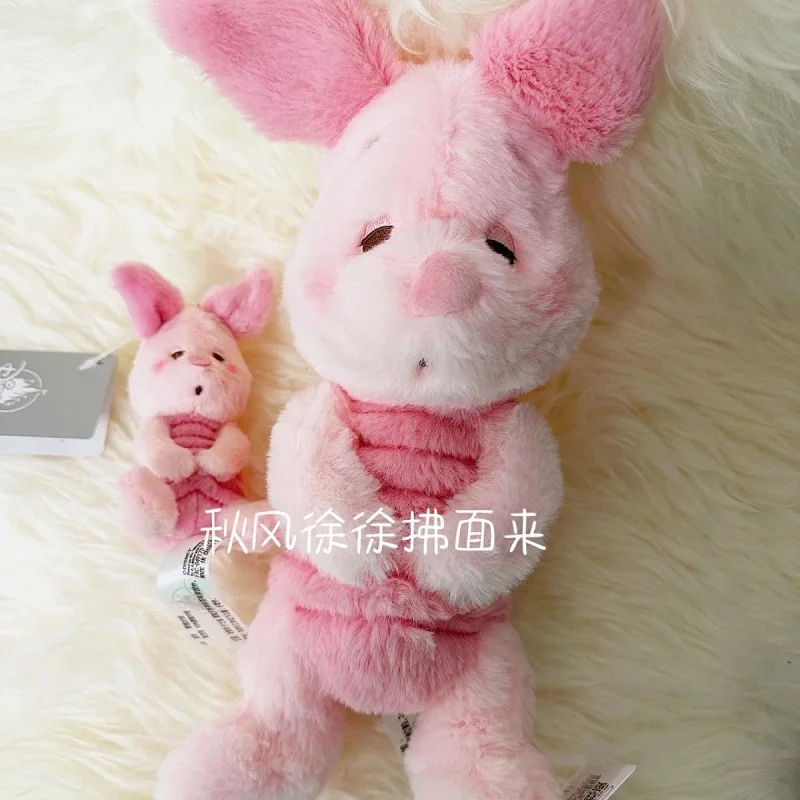 Eeyore-llaveros de peluche de dibujos animados para niños, muñeco de peluche de lechón rosa, colgante de peluche de Anime de 30Cm, regalos de navidad