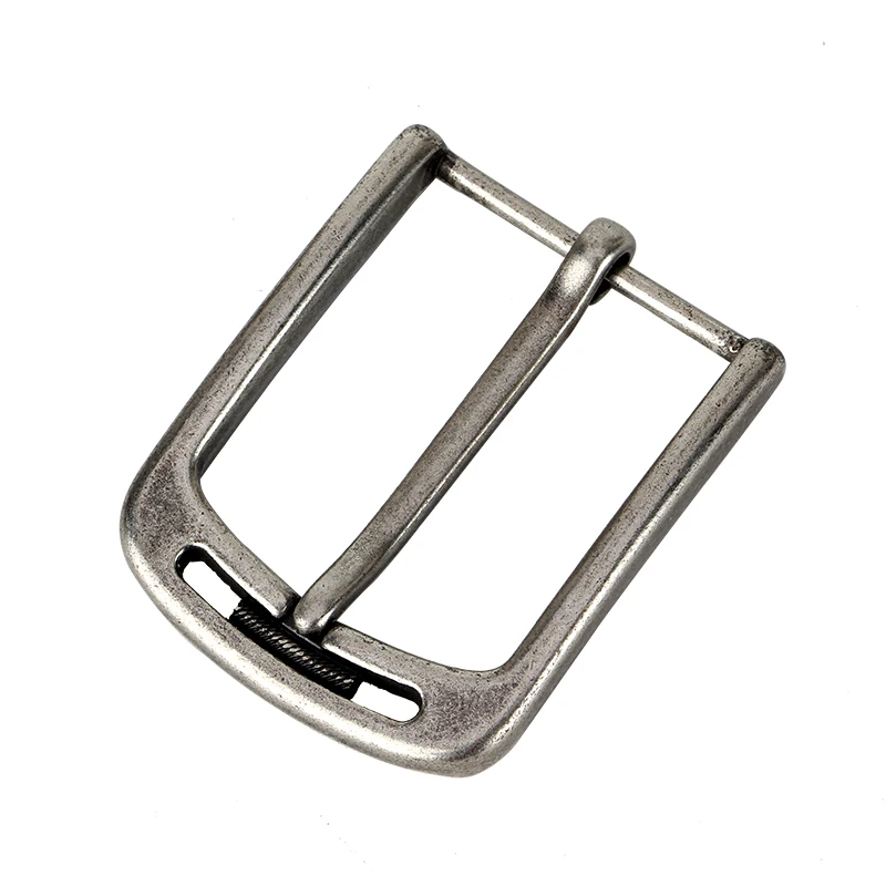 1 Pcs 40mm Belt Buckle for Men Alloy Vintage Style Pin Buckle Antique Silver Waistband Belt Parts Accessories Fit for 38mm Strap