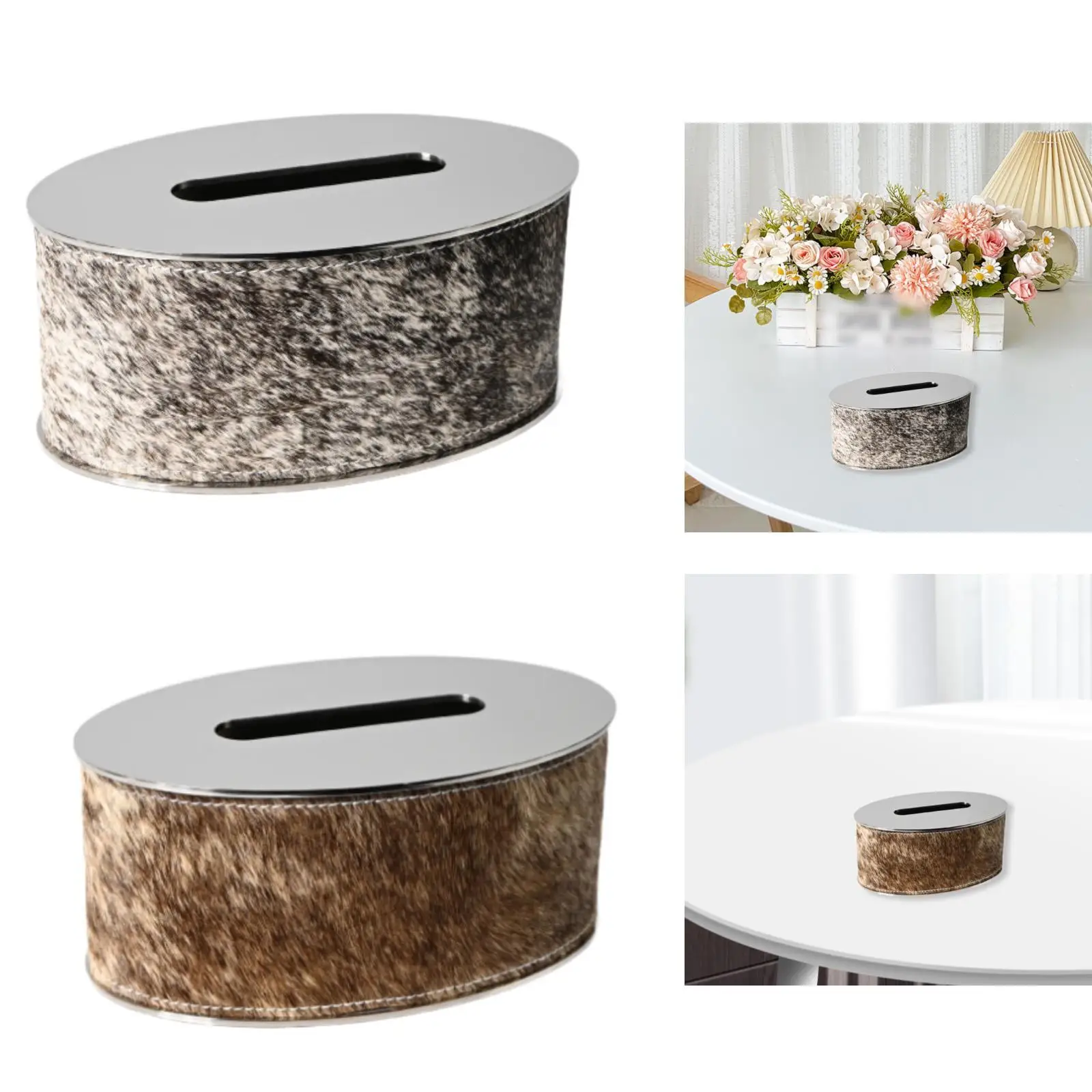 

Tissue Paper Case Organizer Easy to Fill Multifunction Tissue Container Napkin Dispenser for Dining Room Hotel Car Dresser Desk