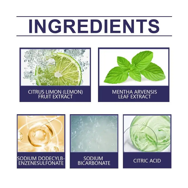 Denture Cleansing Tablets Oral Hygiene Care - Whitening Tooth Plaque Removal Retainer Cleaner Reduces Odor for Fresh Breath view 6