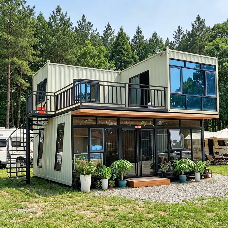 Security Prefabricated 20Ft 40Ft Tiny Customized Container Expandable House Bathroom Prefab Outdoor Home Granny Flat