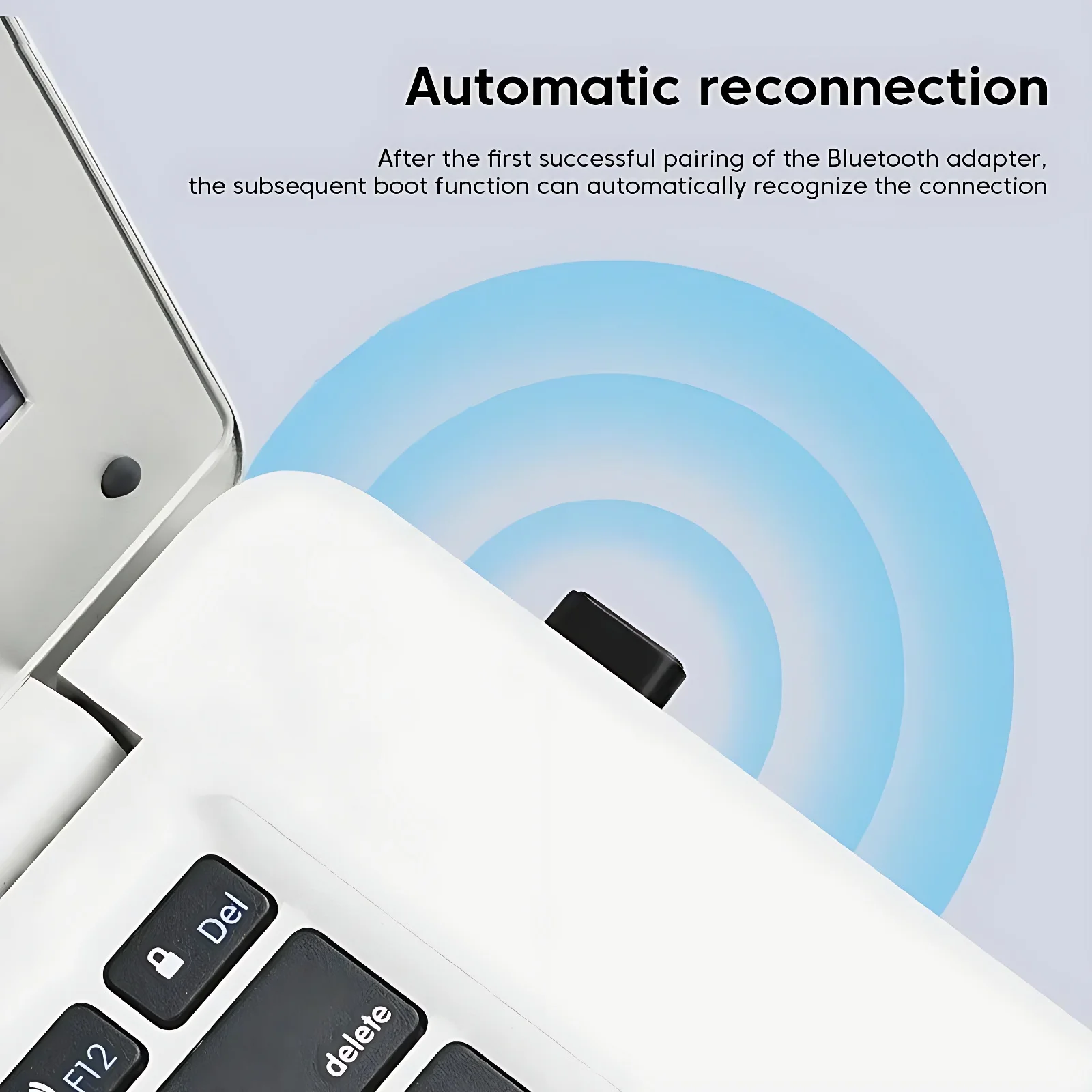 Transmisor USB Bluetooth 5.4 Adaptador inalámbrico Compatible con Windows 11/10/8.1 Laptop Transmisor de audio para PC Ratón inalámbrico Teclado Auriculares Bluetooth Controlador de juego Plug and Play