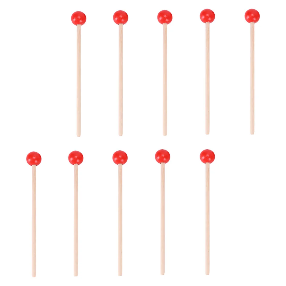 

Educational Toys for Kids Hammer Drum Stick Red Wood Instrument Parts Baby Instruments
