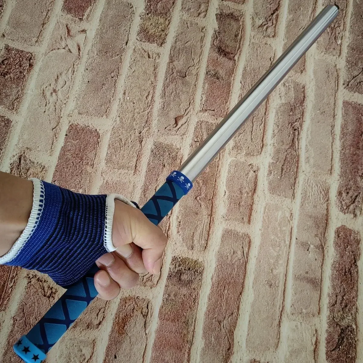 50cm Solid Stainless Steel Short Rod Self-defense Steel Whip Car Emergency Broken Window Stick Tools