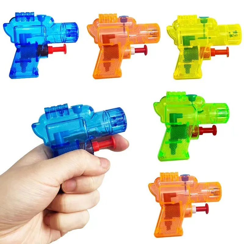 Cool Fun Summer Beach Water Gun 5/10pcs Mini Transparent Squirt Outdoor Pool Party Water Fight Physics Education Gifts for Adult