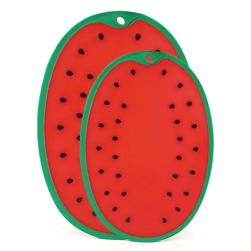 

Chopping Board Plastic Cutting Board Household Butcher Block Watermelon Design Cutting Board Washable Fruit Cutting Board