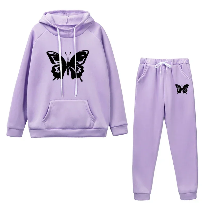 Printing Women's Tracksuit Clothing Comfort Set Sports Quality Casual Hot Sales Fashion Woman Two Piece Set Daily Hoodie Jogging