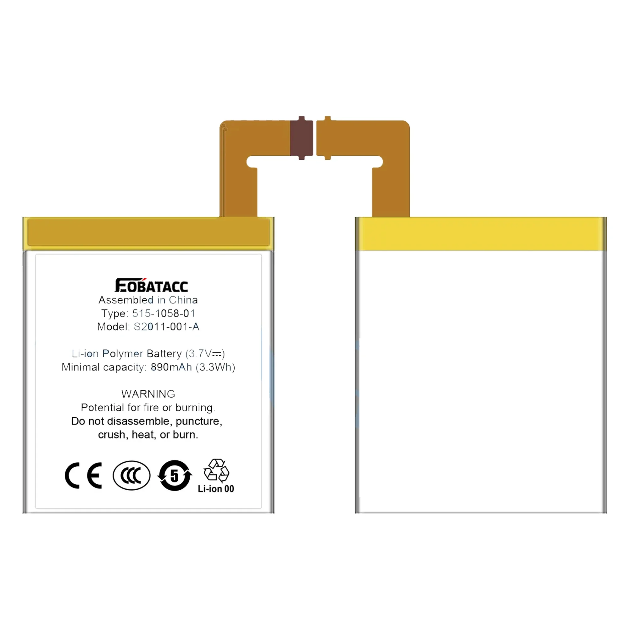 2025 rok Bateria S2011-001-A Do Amazon Kindle 5 6 4 D01100 515-1058-01 DR-A015 MC-265360 Akumulatory Li-ion 890mAh