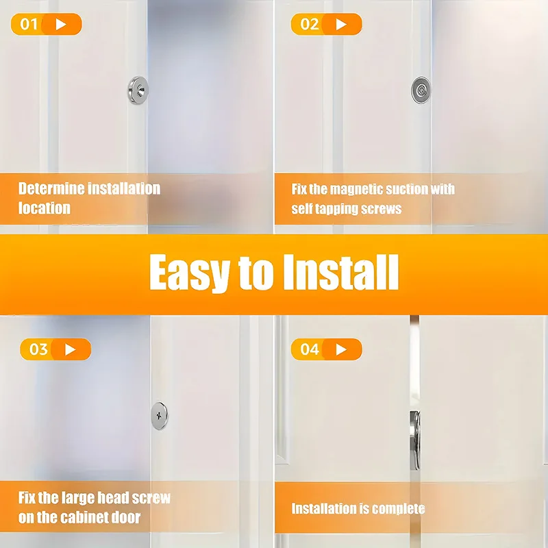 Cabinet Door Magnet Catches Round Metal Magnetic for Wardrobe Hidden Closing Magnetic Door Catch Closer for Furniture Hardware