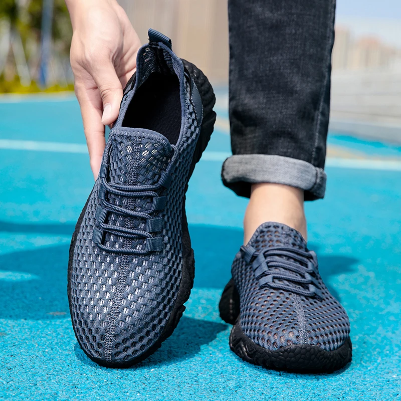 

2025 New Casual Shoes Summer Unisex Size 36-45 Comfortable Trend Everything Breathable Hollow and Breathable Mesh Men Sneakers