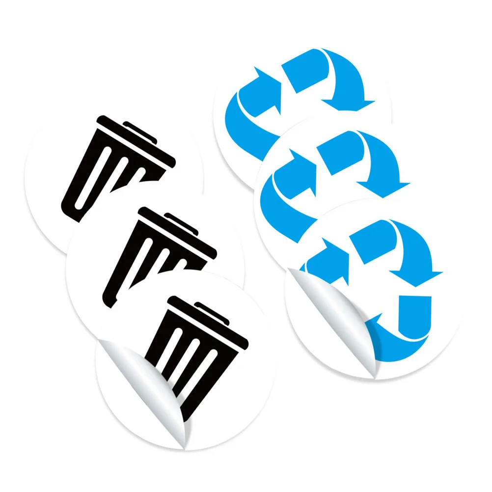 

Garbage Classification Labels PVC Waterproof Trash Can Decals Garbage Sorting Sticker Waste Bin Decals Reminding